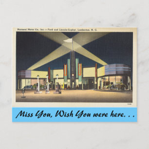 North Carolina, Norment Motors, Lumberton Postcard