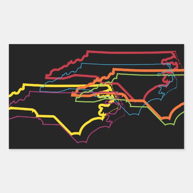 north carolina pride blur sticker (Front)