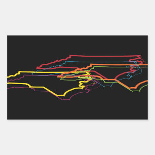 north carolina pride blur sticker