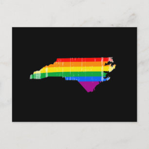NORTH CAROLINA PRIDE - DISTRESSED -.png Postcard