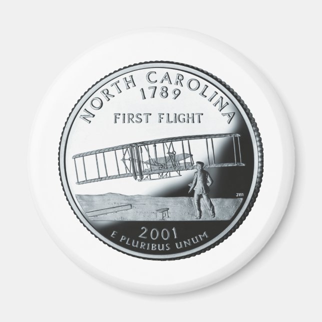 North Carolina Quarter Magnet (Front)