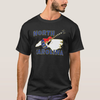 North Carolina Road Map The Tarheel State NC Flag T-Shirt