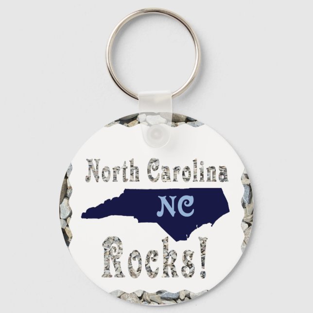 NORTH CAROLINA ROCKS-KEYCHAIN KEYCHAIN (Front)
