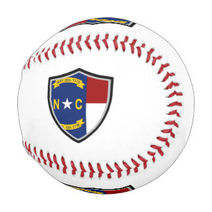 North Carolina shield flag baseball