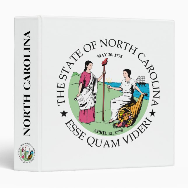 North Carolina sign Binder (Front/Spine)