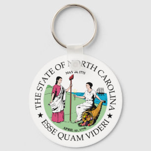 North Carolina sign Keychain
