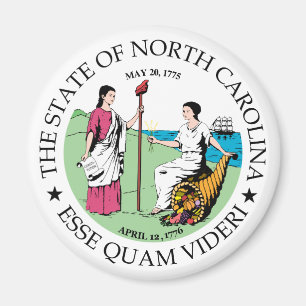 North Carolina sign Magnet