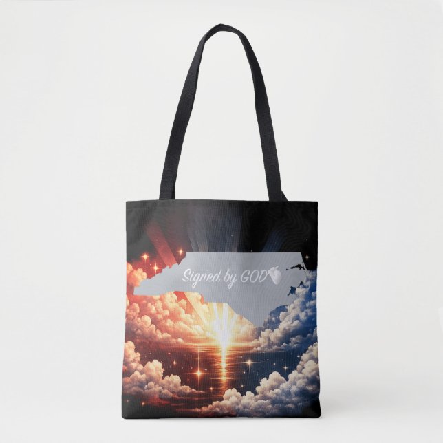 North Carolina Signed by God Tote Bag (Front)