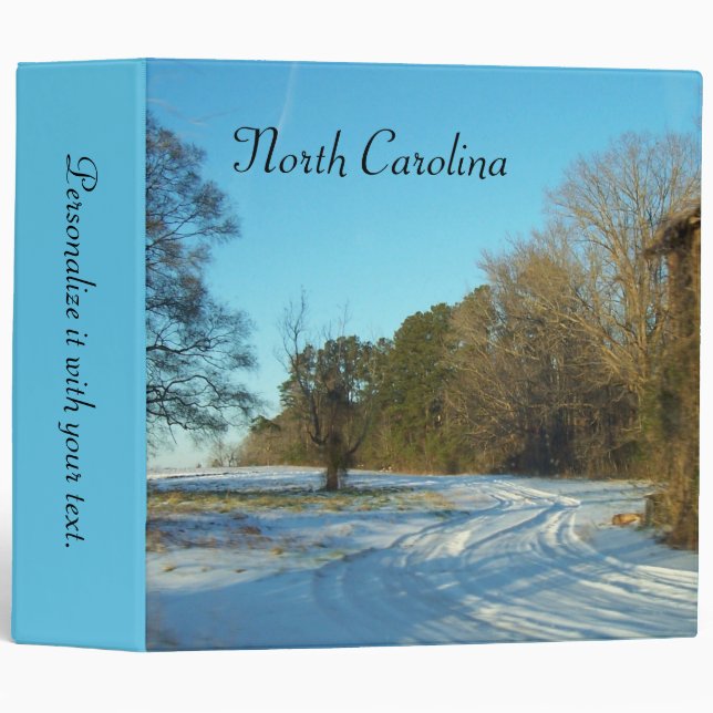 North Carolina - Snowy Path Binder (Front/Spine)