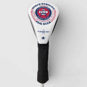 North Carolina State Circle Custom Golf Head Cover