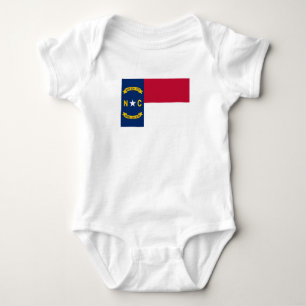 North Carolina State Flag Baby Bodysuit