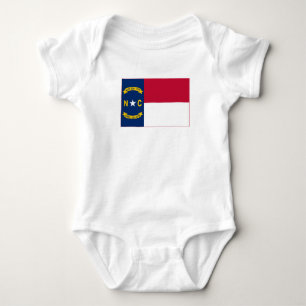 North Carolina State Flag Baby Bodysuit