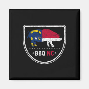 North Carolina State Flag Bbq Nc  Magnet