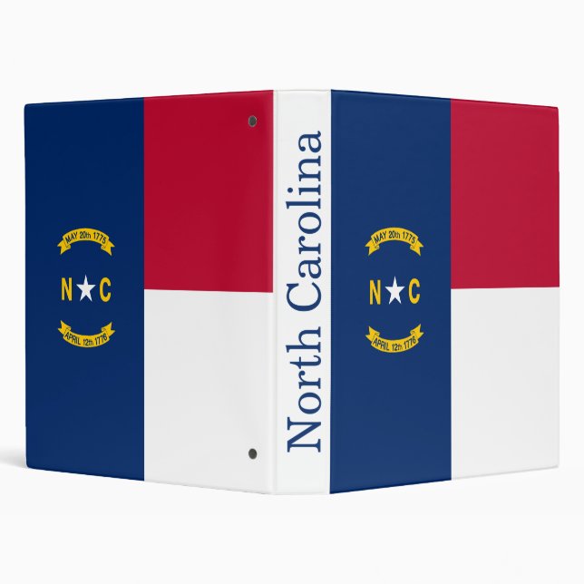 North Carolina State Flag Binder (Background)