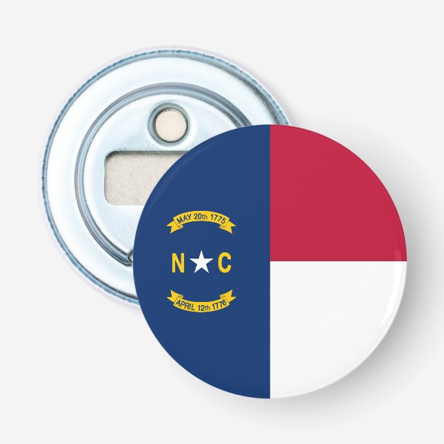 North Carolina State Flag Bottle Opener (Front)