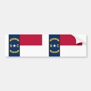 North Carolina state flag Bumper Sticker