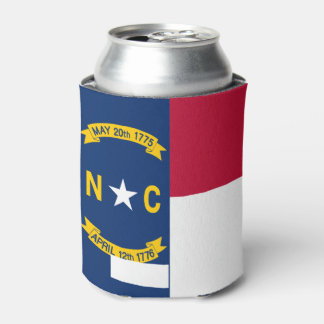 North Carolina State Flag Can Hugger Cooler