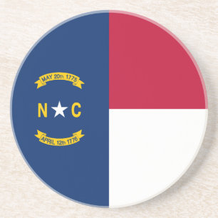 North Carolina State Flag Coaster
