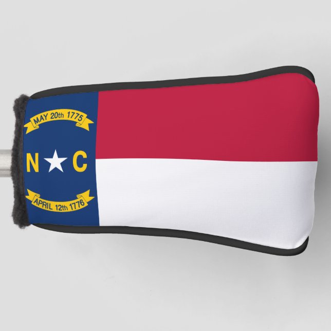 North Carolina State Flag  Golf Head Cover (Front)