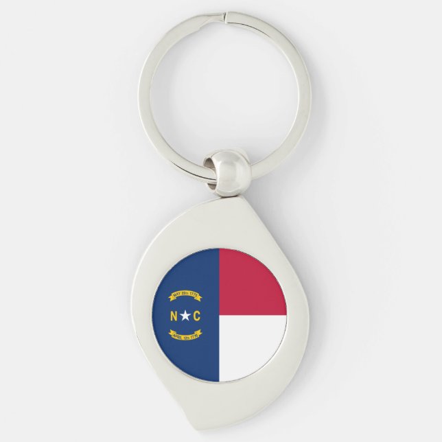 North Carolina State Flag Keychain (Front)