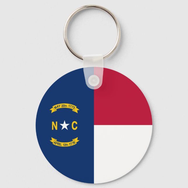North Carolina State Flag Keychain (Front)
