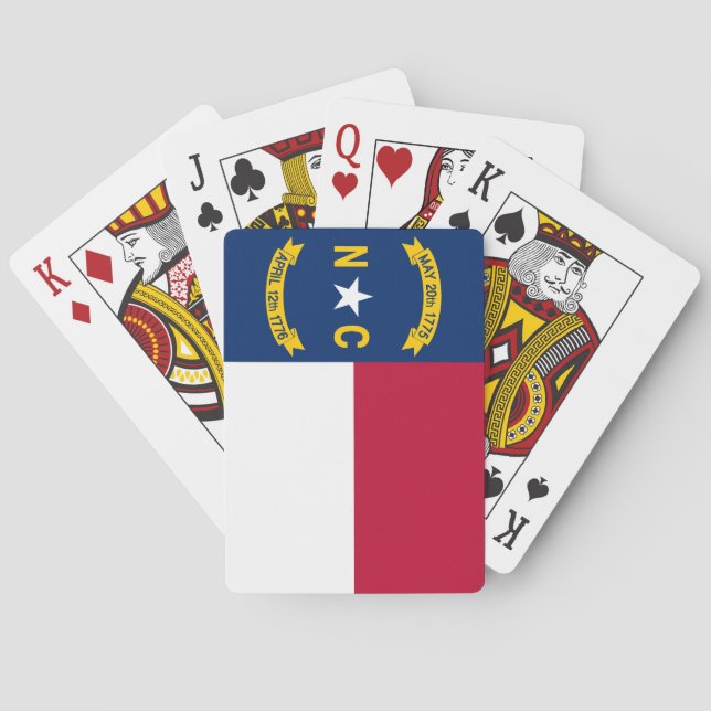 North Carolina State Flag Playing Cards (Back)
