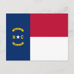 North Carolina State Flag Postcard