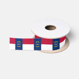 North Carolina State Flag Satin Ribbon