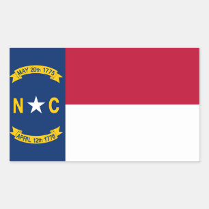 North Carolina State Flag Sticker