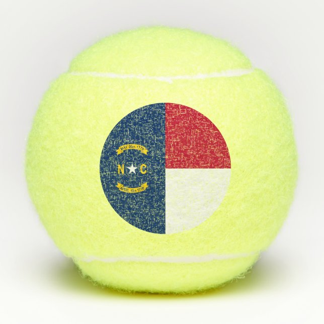 North Carolina State Flag Tennis Balls (Front)