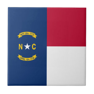 North Carolina State Flag Tile
