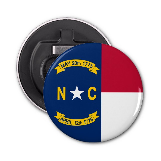 North Carolina State Flag USA Bottle Opener (Front)