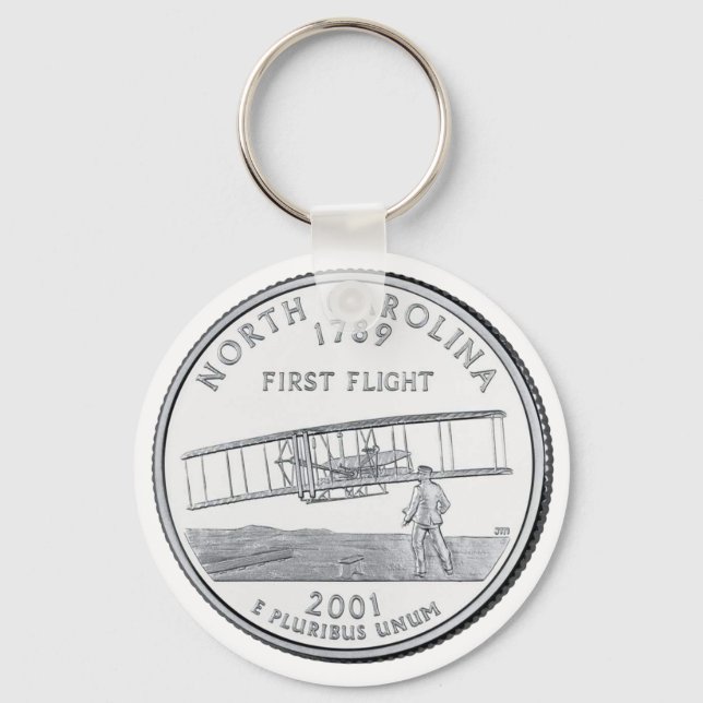 North Carolina State Quarter Keychain (Front)