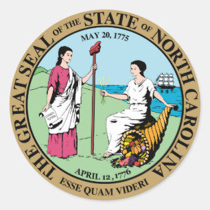 North Carolina state seal america republic symbol