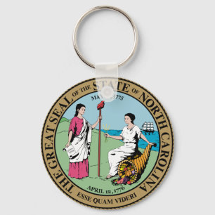 North Carolina State Seal Keychain