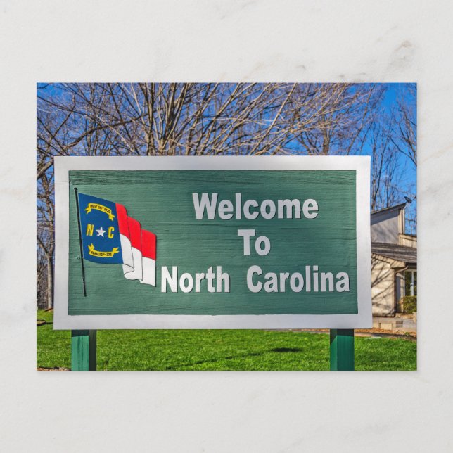 North Carolina State Sign Postcard (Front)