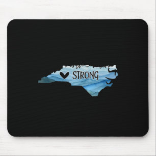North Carolina Strong With Nc State And Love North Mouse Pad