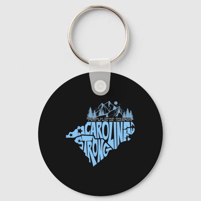 North Carolina Stronger Together  Keychain (Front)