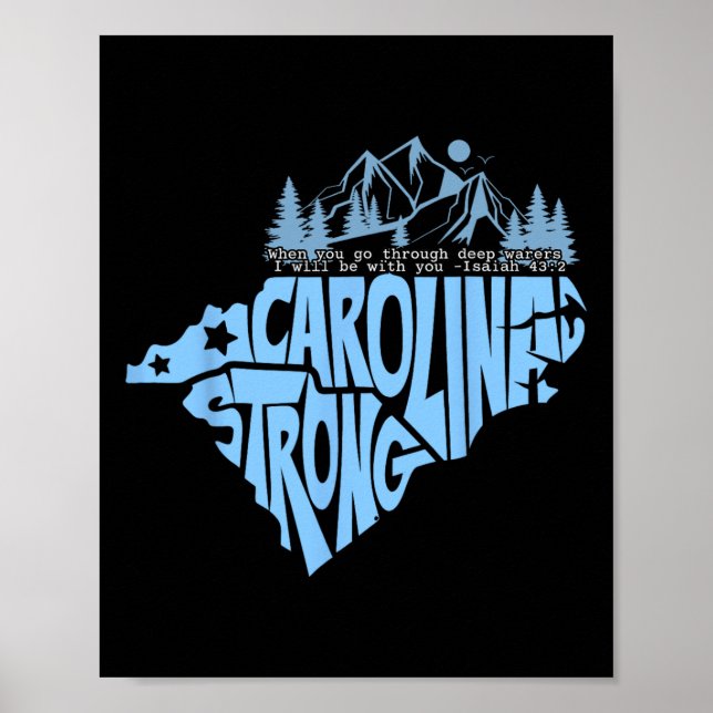 North Carolina Stronger Together  Poster (Front)