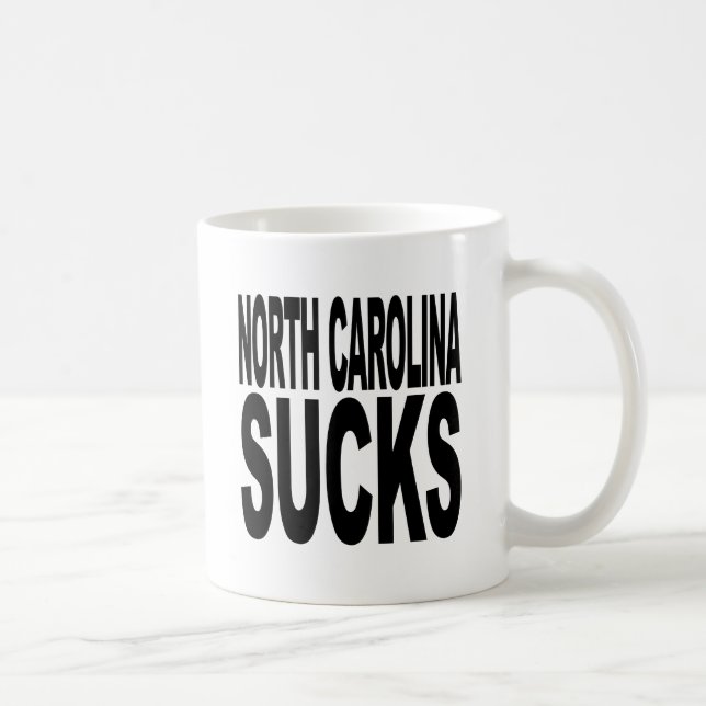 North Carolina Sucks Coffee Mug (Right)
