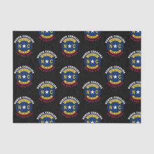 NORTH CAROLINA TAR HEEL STATE FLAG TISSUE PAPER