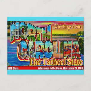North Carolina - Tarheel Postcard