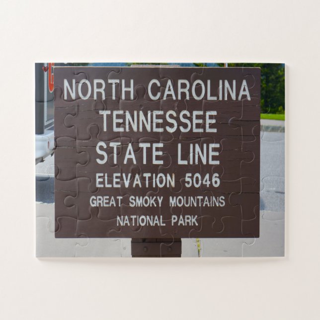 North Carolina Tennessee Jigsaw Puzzle (Horizontal)