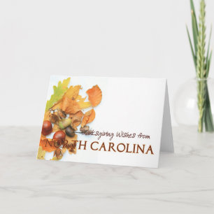 North Carolina  Thanksgiving Card
