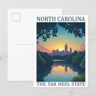 North Carolina the Tar Heel State USA Travel Place Postcard