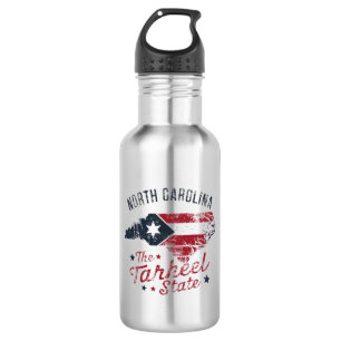 North Carolina The Tarheel State Map 532 Ml Water Bottle