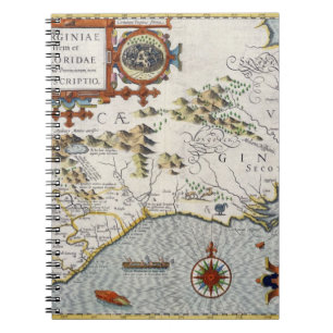 North Carolina, titled 'Virginiae item et Floridae Notebook