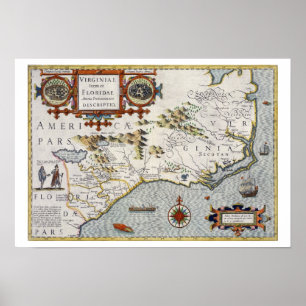 North Carolina, titled 'Virginiae item et Floridae Poster