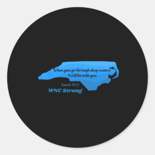 North Carolina Wnc Strong Appalachian Strong  Classic Round Sticker