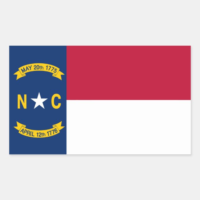 North Carolinian Flag, Flag of North Carolina Sticker (Front)